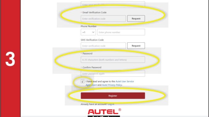autel maxicheck mx900 registration steps